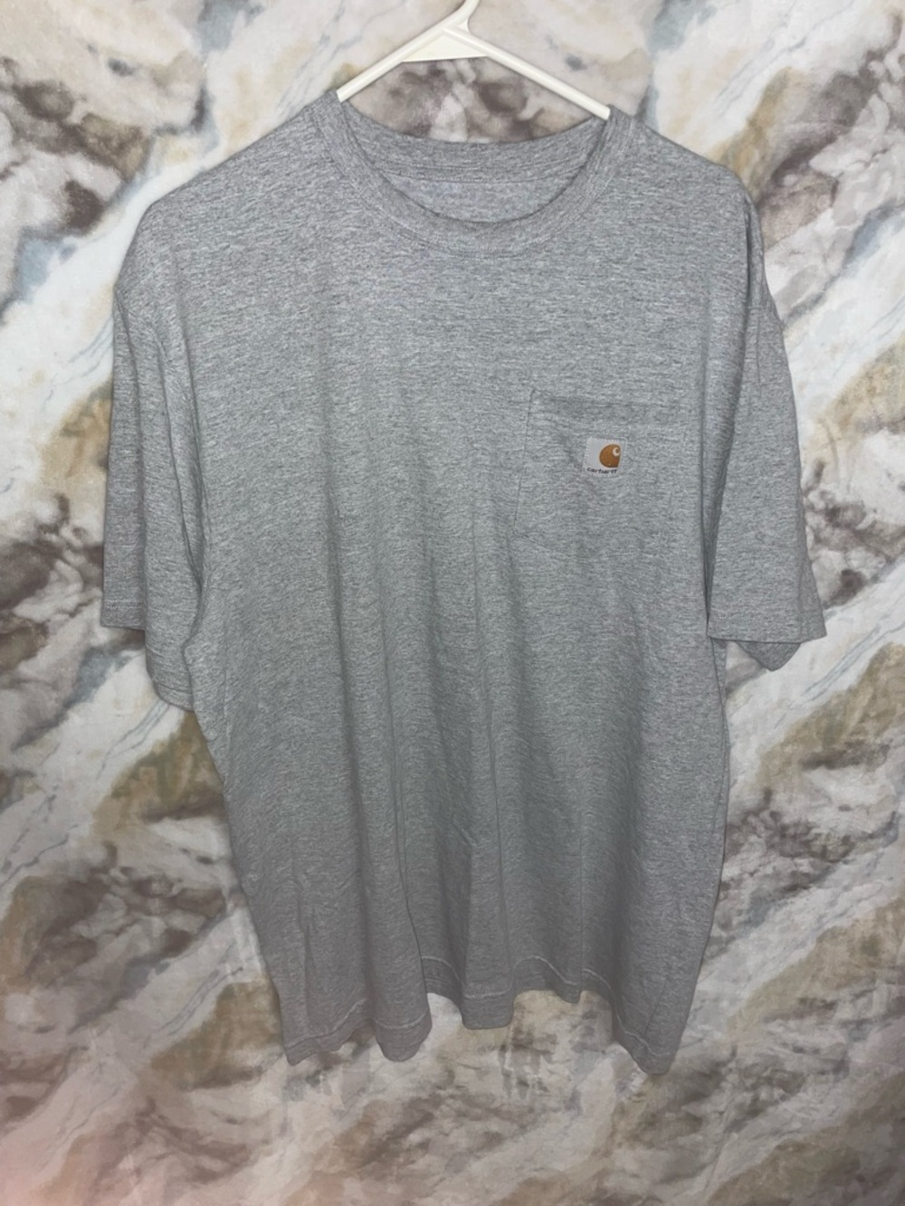 Carhartt Short-Sleeve Pocket Tee in Heather Gray